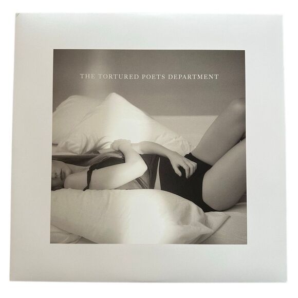 Taylor Swift “The Tortured Poets Department” Target Phantom Clear Vinyl Like New - Picture 1 of 15